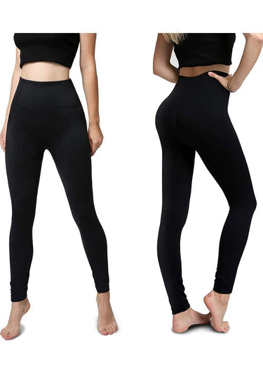 Women's Fleece Leggings High Waist Stretchy Warm - One Size